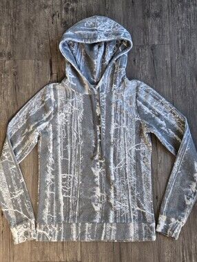 Women's Camo Hooded Sweater - Forest Print